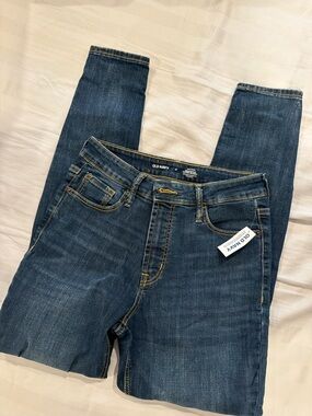 Old Navy Dark Indigo Jeans with Contrast Stitching